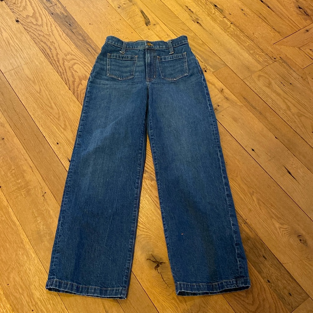 Madewell The Perfect Vintage Wide Leg Jeans Blue Size 27